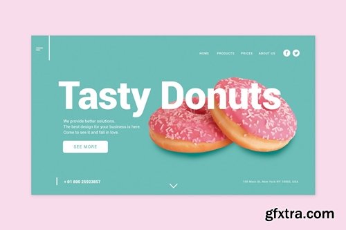 Tasty Donuts - Landing Page