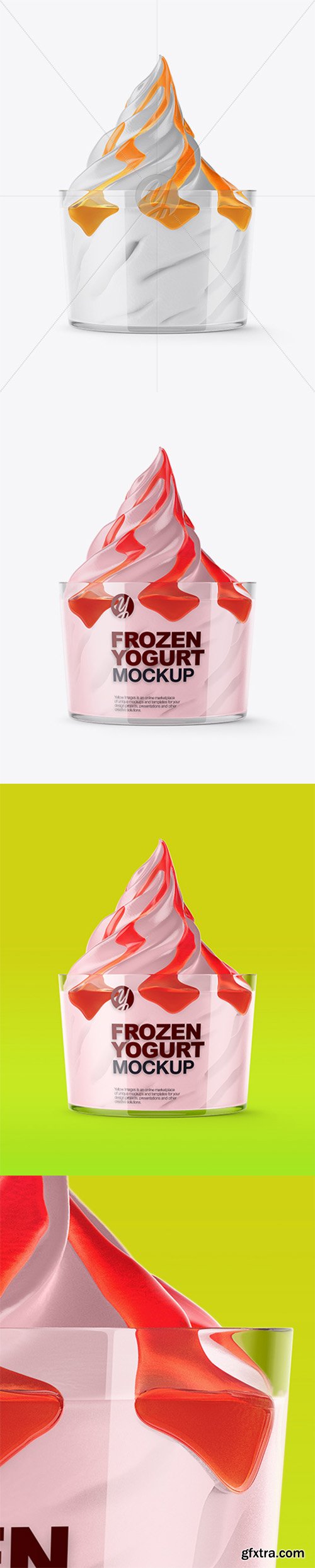 Cup With Frozen Yogurt Mockup 25332