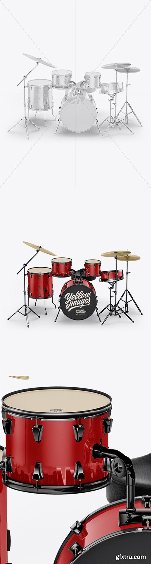 Drum Kit Mockup - Front View 25920