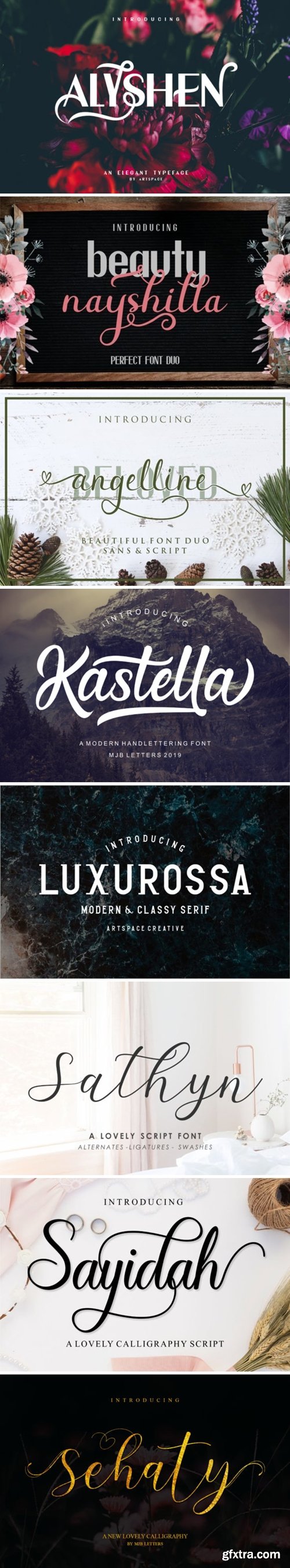 8 Luxurious Script Fonts