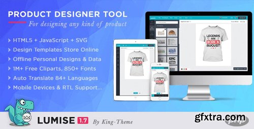 CodeCanyon - Lumise Product Designer Tool v1.7.3 - PHP Version - 21069158