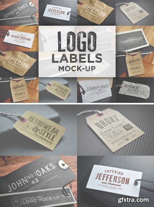 Logo Labels Mock-ups 2118871