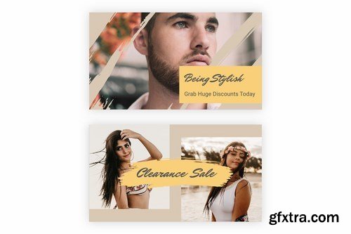 18 Social Media Banners Kit (Vol. 8) for Sketch