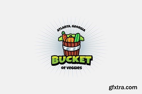 veggies bucket - Mascot & Esport Logo