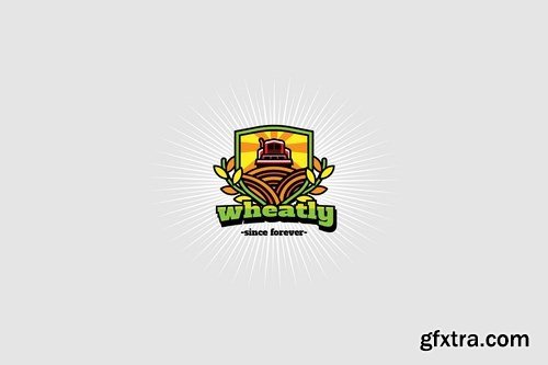 wheat tractor - Mascot & Esport Logo