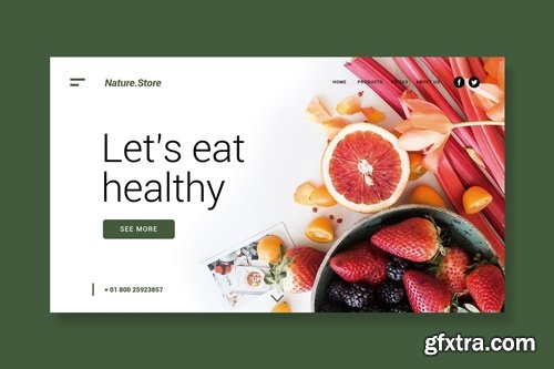 Organic & Natural Food - Landing Page