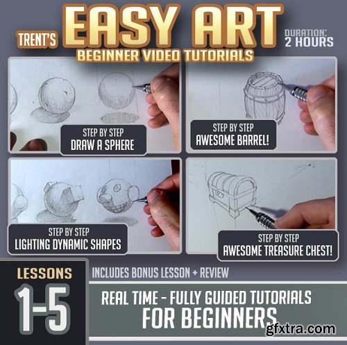 Gumroad -  Easy Art Lessons 1 - 10