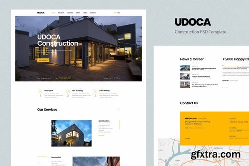 Udoca - Building & Construction PSD Template