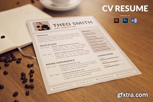 CV Resume Simple And Minimal