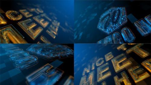 Videohive - High Tech Grow Line Logo