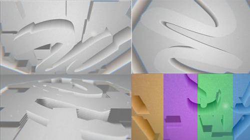 Videohive - Paper Falling Down Logo Reveal