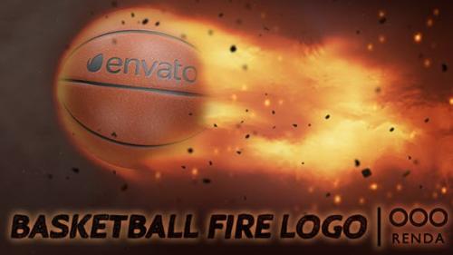 Videohive - Basketball Fire Logo