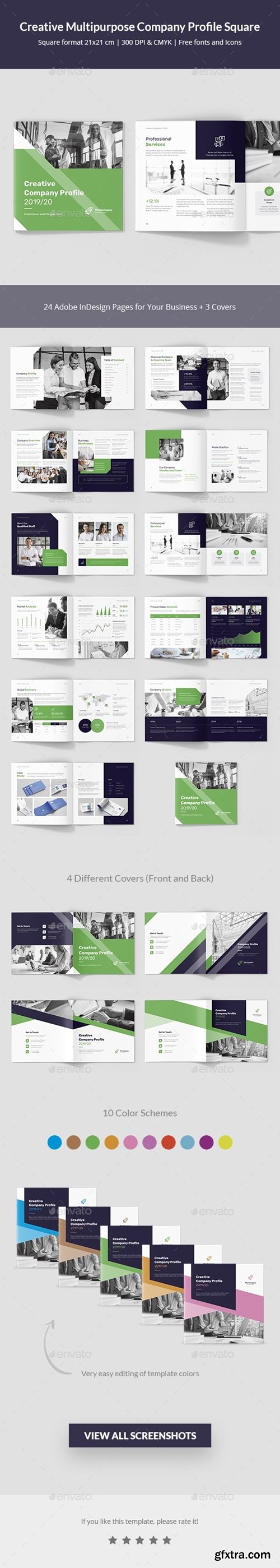 GraphicRiver - Creative Multipurpose Company Profile Square 25119022