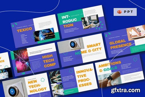 TEXICO - Technology Company Powerpoint Google Slides and Keynote Templates