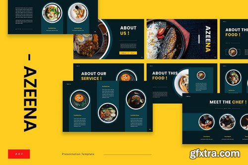 Azeena - Asian Food Powerpoint Google Slides and Keynote Templates