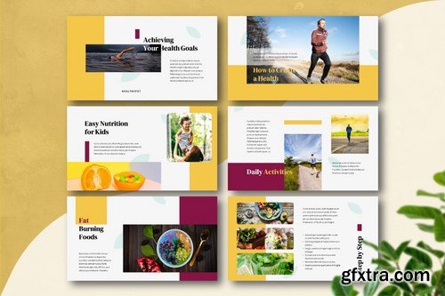 HEALTHSPOT - Healthy Life Powerpoint Google Slides and Keynote Templates