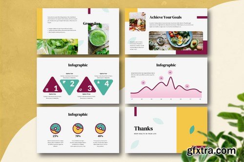 HEALTHSPOT - Healthy Life Powerpoint Google Slides and Keynote Templates