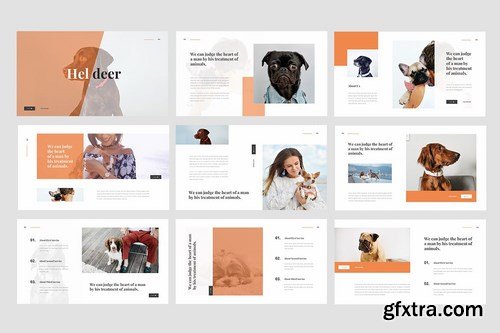 Heldeer - Dog Lover Powerpoint Google Slides and Keynote Templates