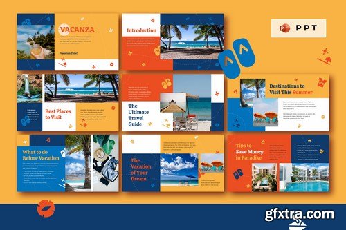 VACANZA - Vacation Powerpoint Google Slides and Keynote Templates