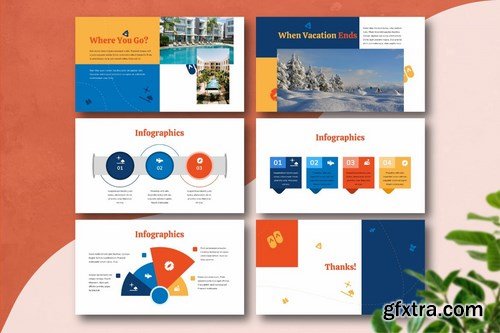 VACANZA - Vacation Powerpoint Google Slides and Keynote Templates