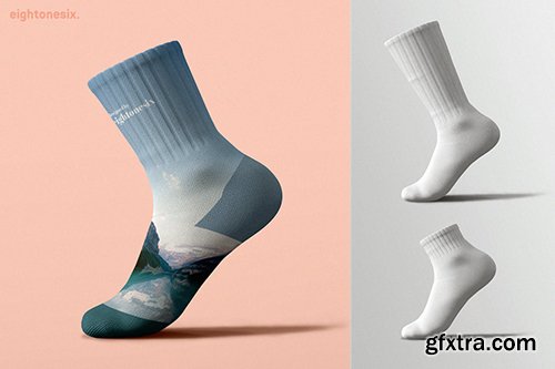 Socks Mock-Up Template