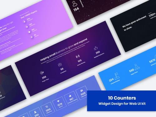 10 Statistics/Counter Widget Design for Web-UI Kit - 10-statistics-counter-widget-design-for-web-ui-kit