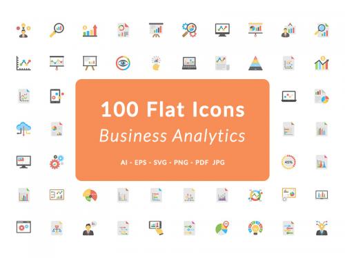 100 Flat Icons for Business Analytics - 100-flat-icons-for-business-analytics