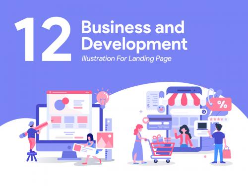 12 Business and Development Illustration for Landing Page - 12-business-and-development-illustration-for-landing-page