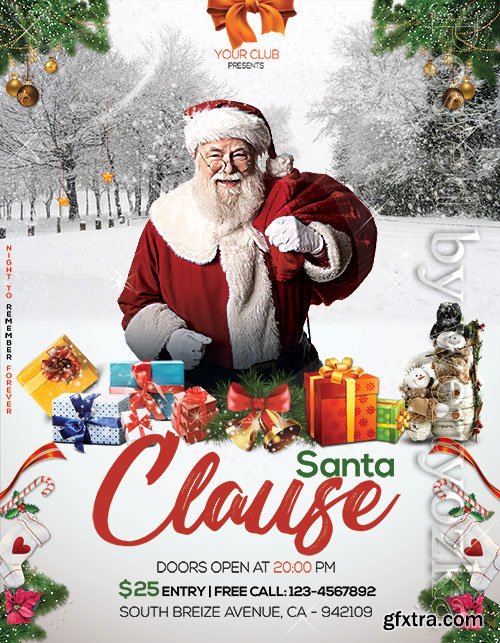 Santa Clause - Premium flyer psd template