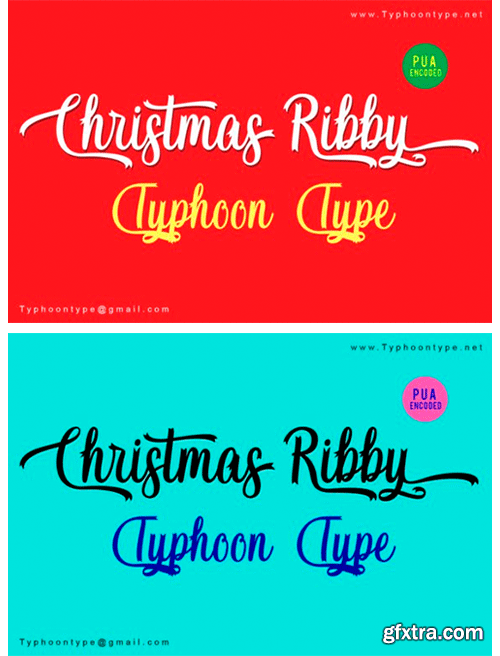 Christmas Ribby Font