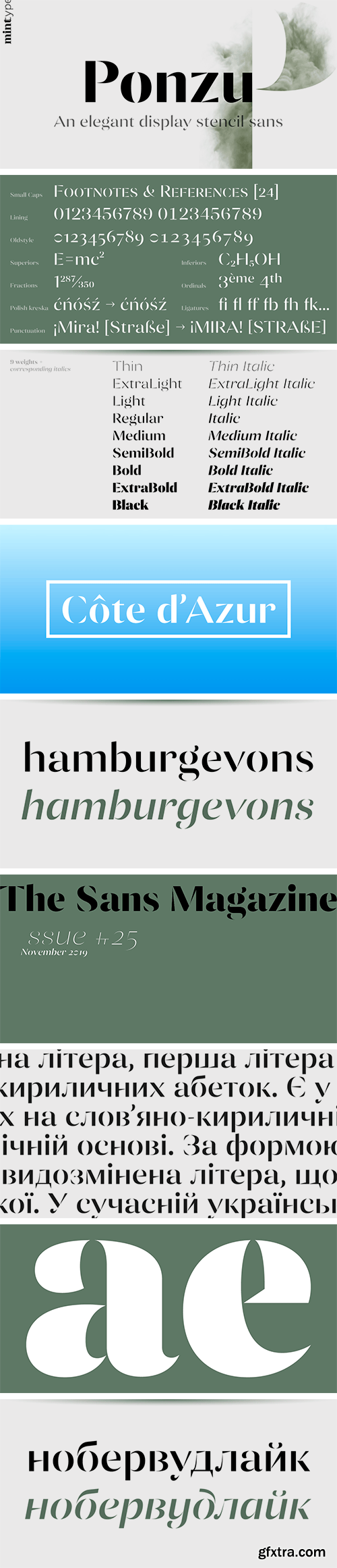 Ponzu Font Family