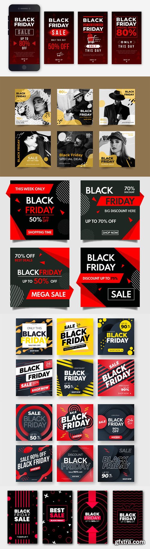 Black Friday Instagram Sales Stories Collection Vol.1