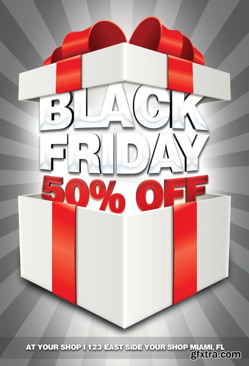 Black Friday Sales & Promotional Event Flyer PSD Template