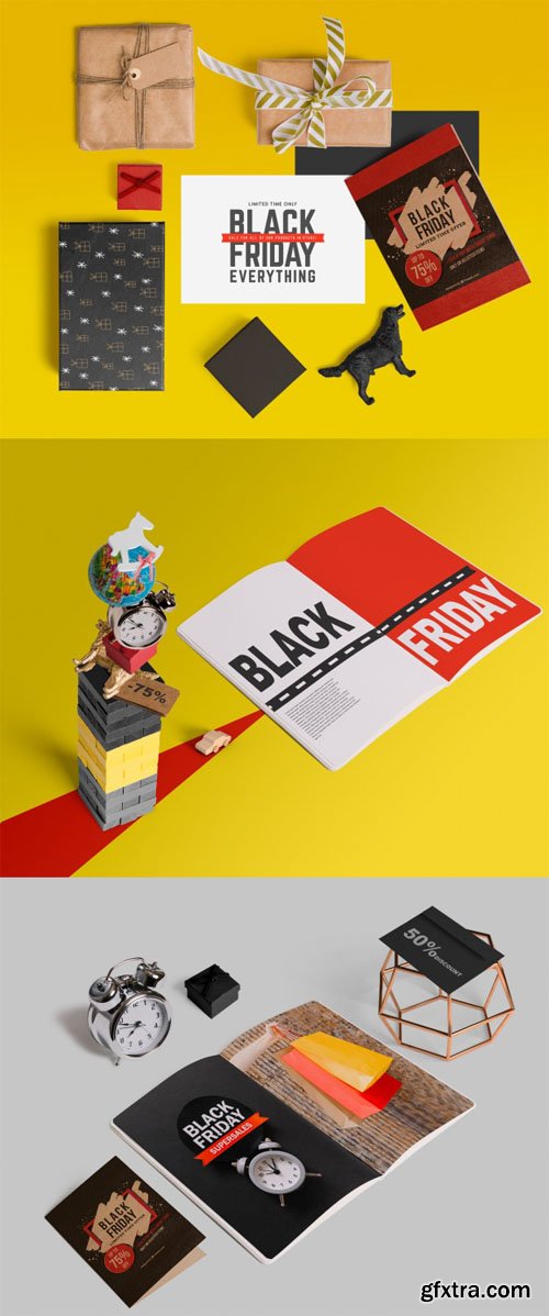 Black Friday Scene Creator PSD Mockups Collection Vol.1