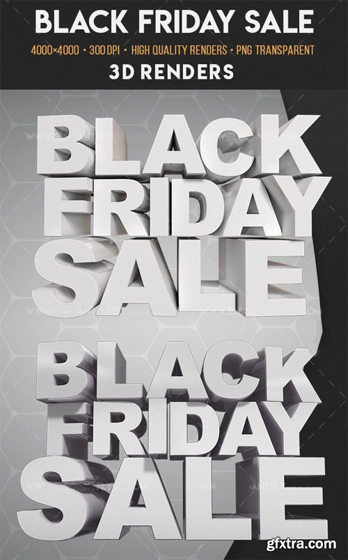 Black Friday Sale 3D Render Templates