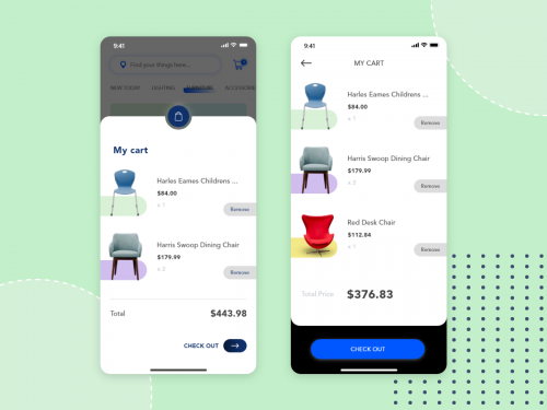 2 Options for My Cart apply for Furniture app - 2-options-for-my-cart-apply-for-furniture-app