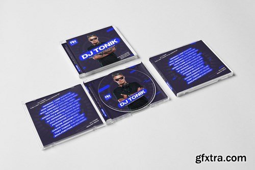 Modern DJ Mix Album CD Cover Artwork Template