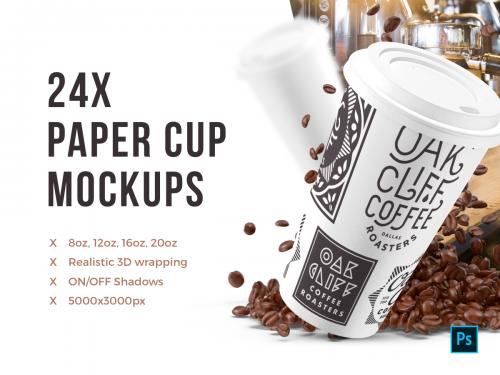 24x Paper Cups - 24x-paper-cups-mockups