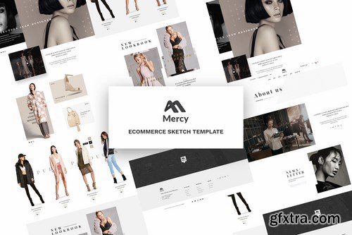Mercy - Ecommerce Sketch Template