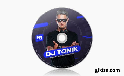 Modern DJ Mix Album CD Cover Artwork Template