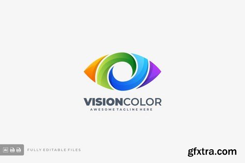 Vision Color Gradient Logo Template