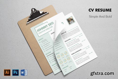 CV Resume Simple And Modern