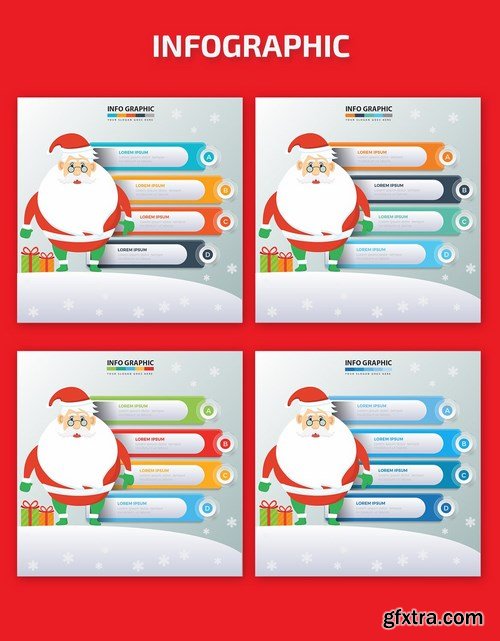 Santa Claus Infographics Design