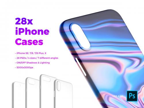 28x iPhone Cases Mockups - 28x-iphone-cases-mockups