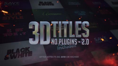 Videohive - 3D Titles - No Plugins 2.0