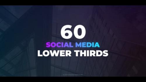 Videohive - 60 Social Media Lower Thirds