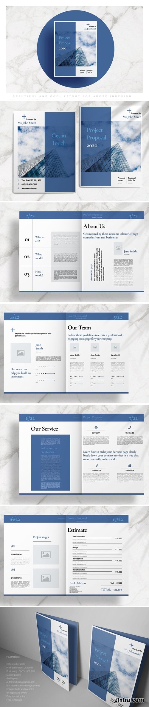 CM - Blue Business Proposal Layout 4340136