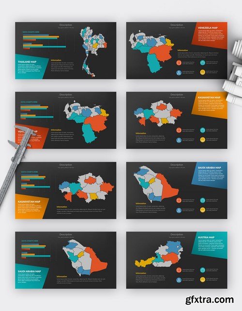 World Map Powerpoint and Keynote Templates