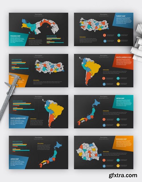 World Map Powerpoint and Keynote Templates