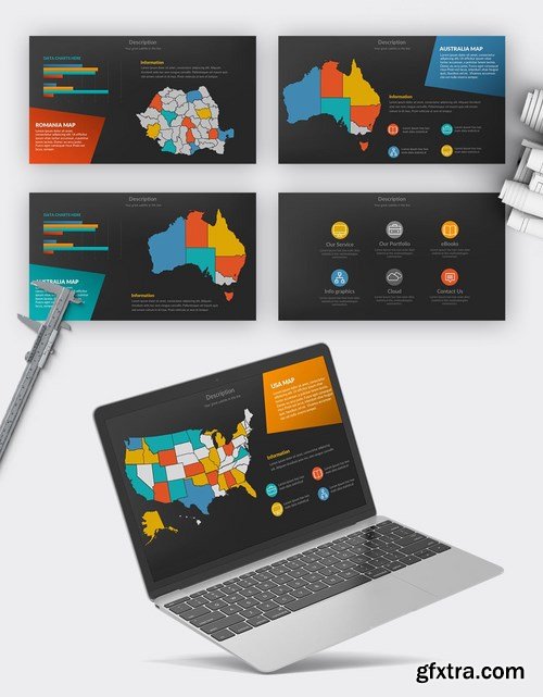 World Map Powerpoint and Keynote Templates